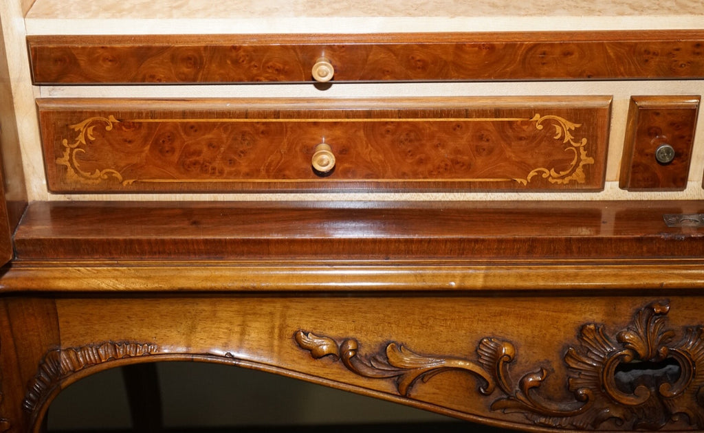 GORGEOUS FRENCH WALNUT PARQUETRY DRINKS COCKTAIL BAR CABINET CUPBOARD
