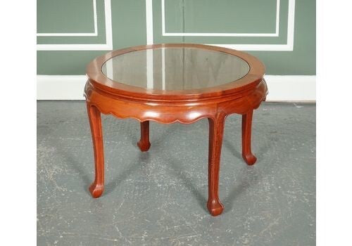 ORIENTAL ASIAN ROSEWOOD TEA TABLE WITH SET OF 4 SEAT