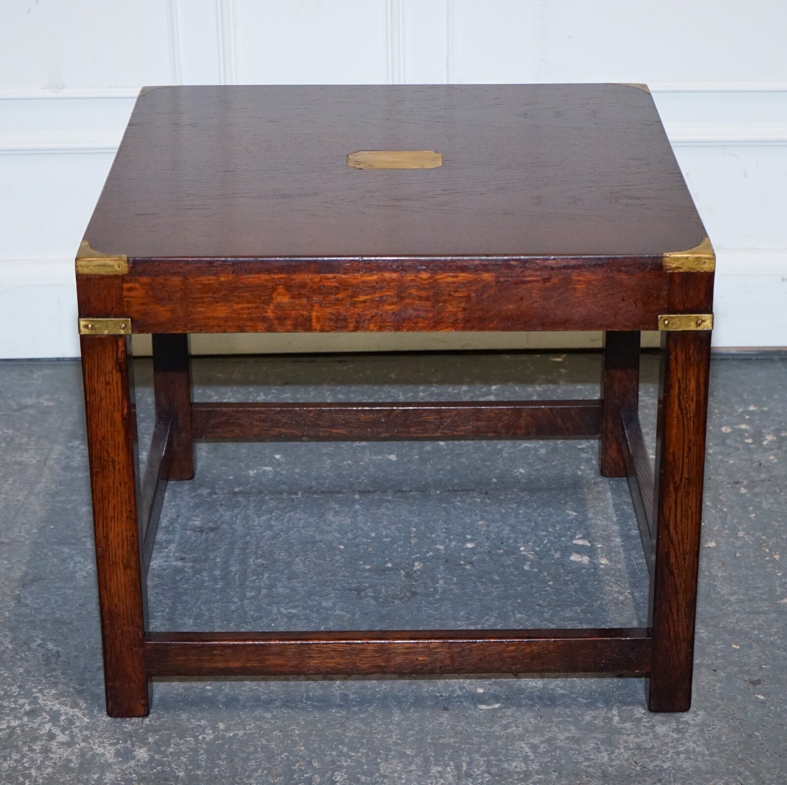 VINTAGE REH KENNEDY MILITARY CAMPAIGN SIDE END LAMP TABLE