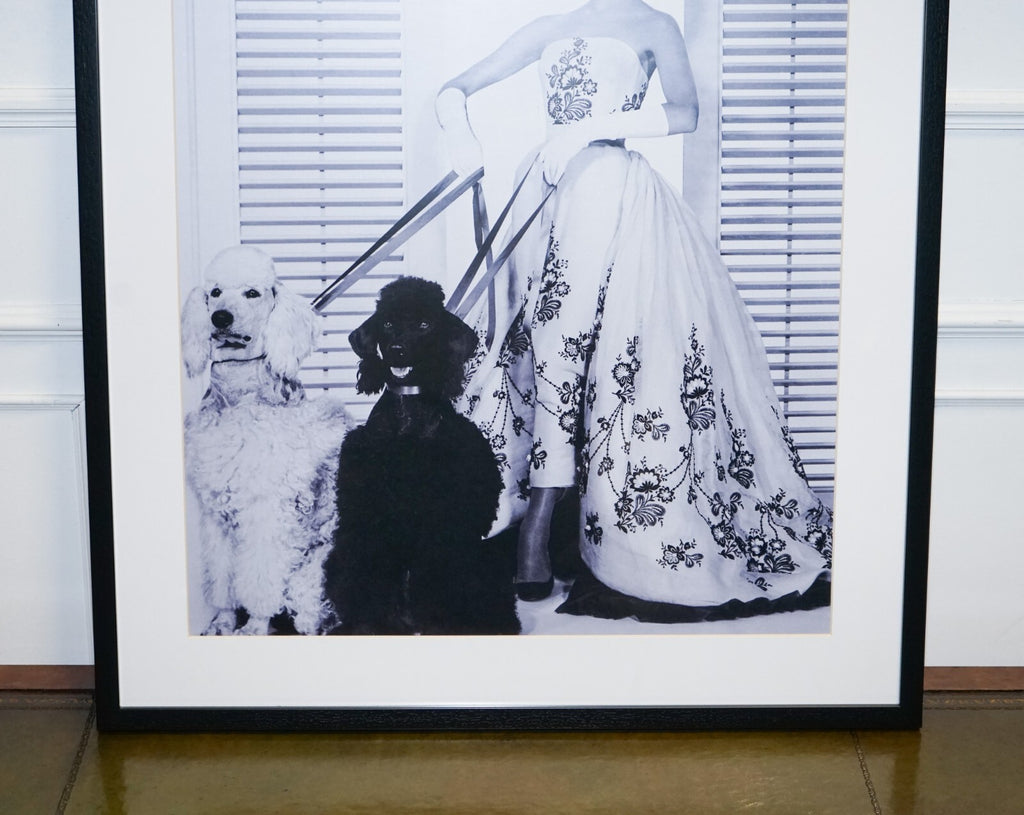 FRAMED PRINT OF AUDREY HEPBURN IN THE SiLK ORGANDY BALL GOWN