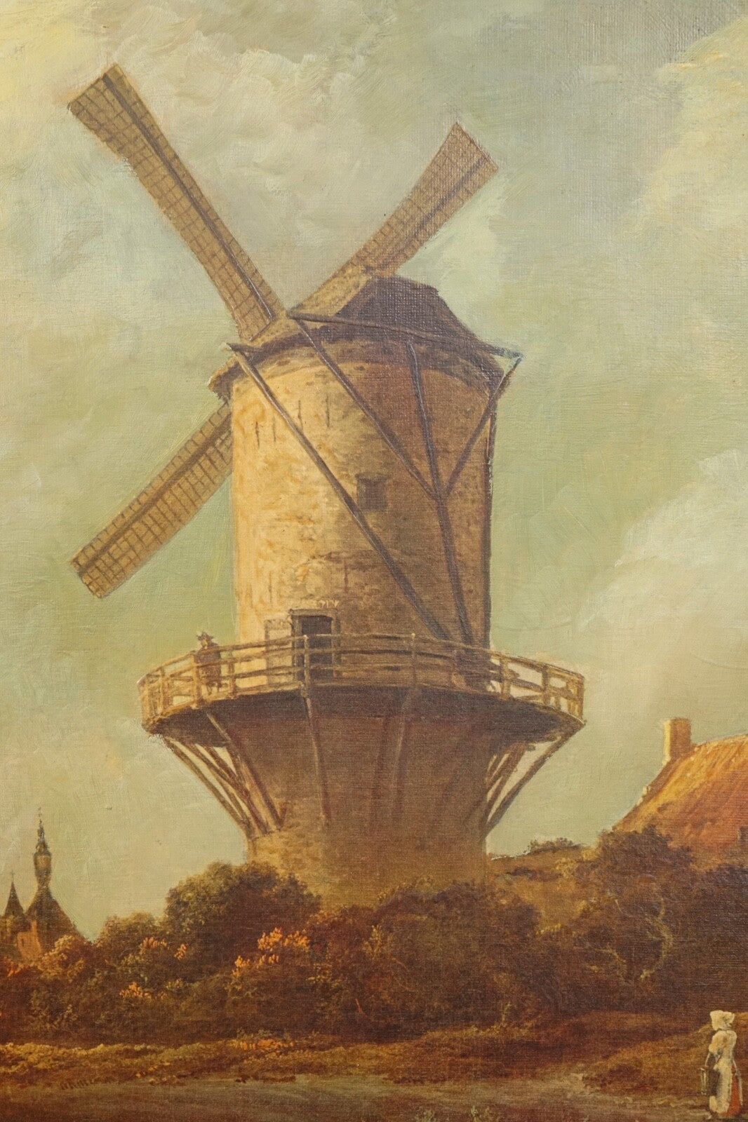 PAINTING AFTER JACOB VAN RUISDAEL THE MILL WIJK-BIJ-DUURSTEDE DUTCH 1628-1682