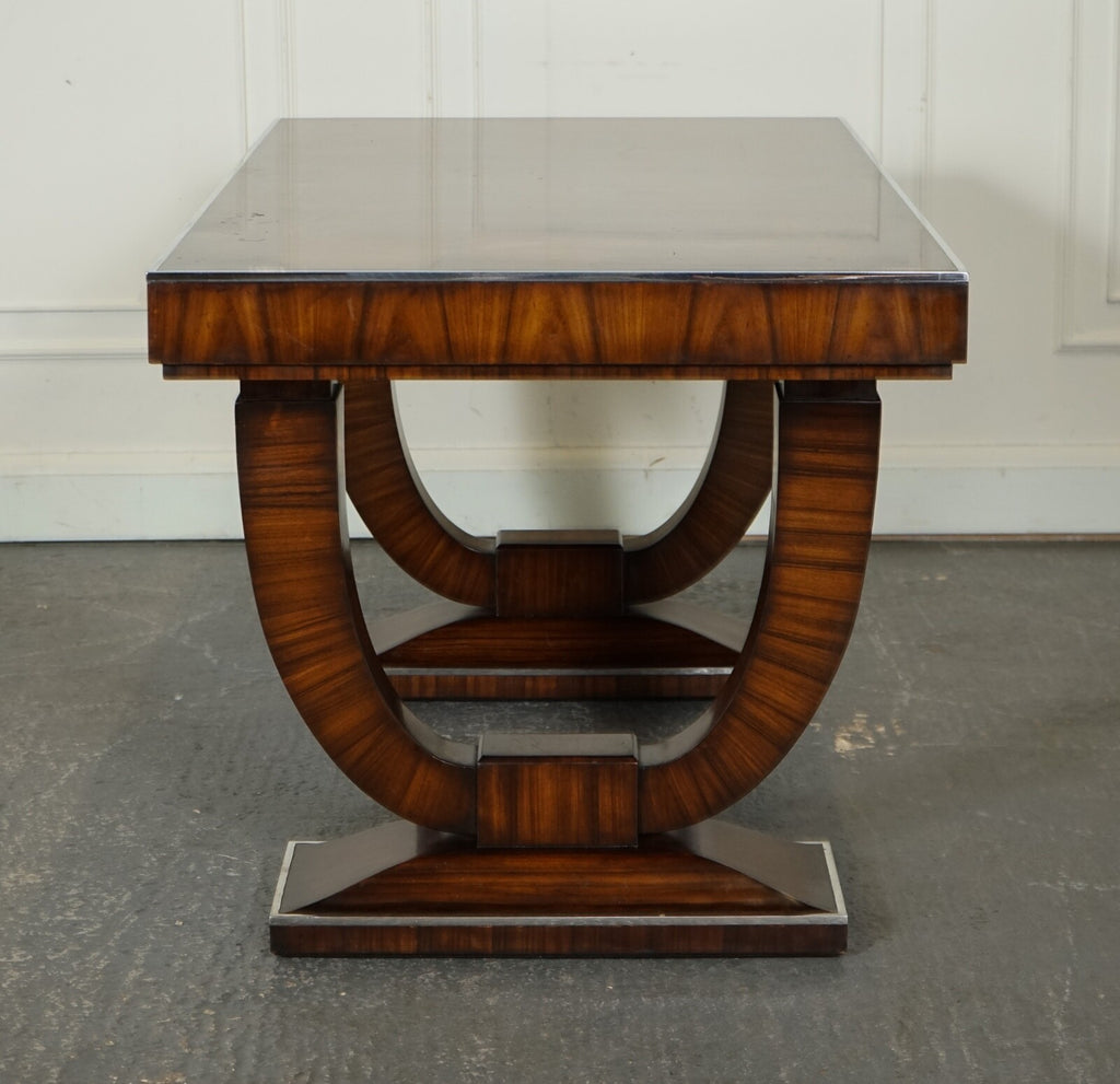 RARE THEODORE ALEXANDER ART DECO STYLE OFFICE DOUBLE SIDED DRAWERS DESK