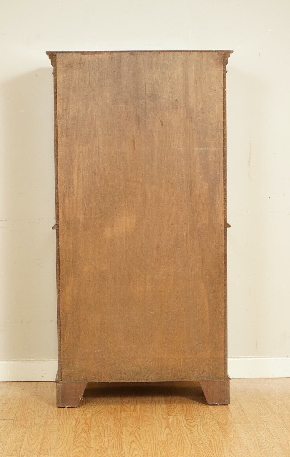OPEN BOOKCASE CABINET WITH SHELVES SERVING TRAY AND DRAWER