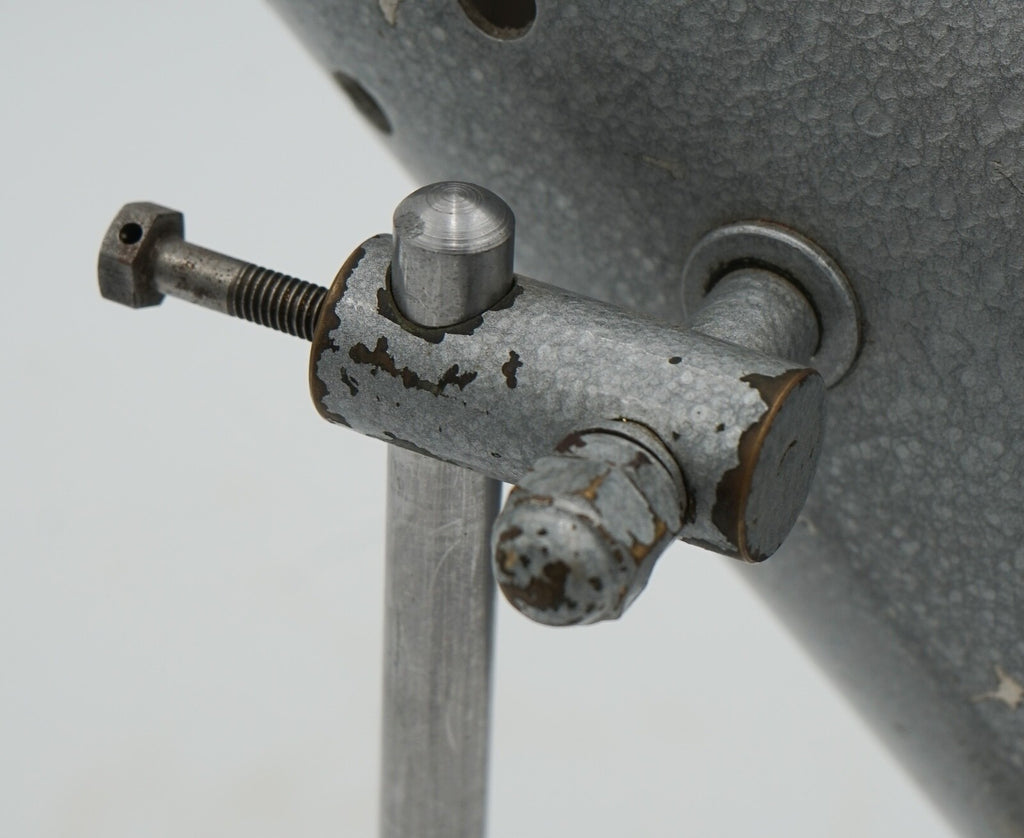 1940'S ENGLISH SALVAGED LABORATORY SCHOOL TABLE ADJUSTABLE LIGHT 003