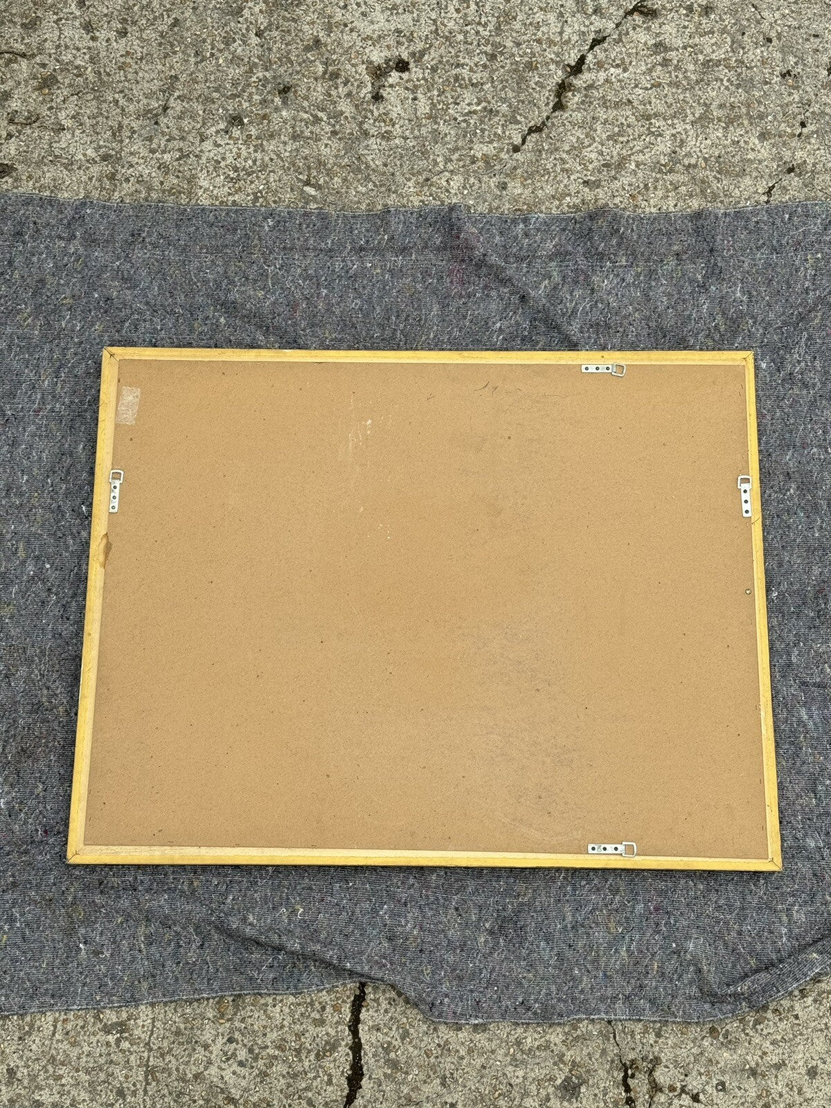 LARGE VINTAGE GOLD ORNATE BEVELLED MIRROR