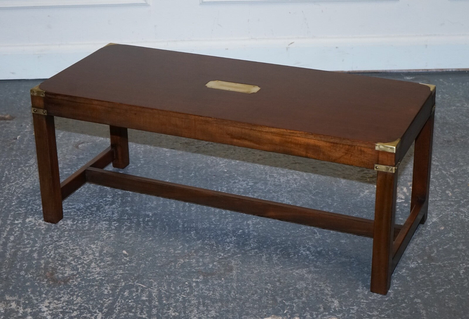 RESTORED HARRODS REH KENNEDY MILiTARY CAMPAIGN COFFEE TABLE