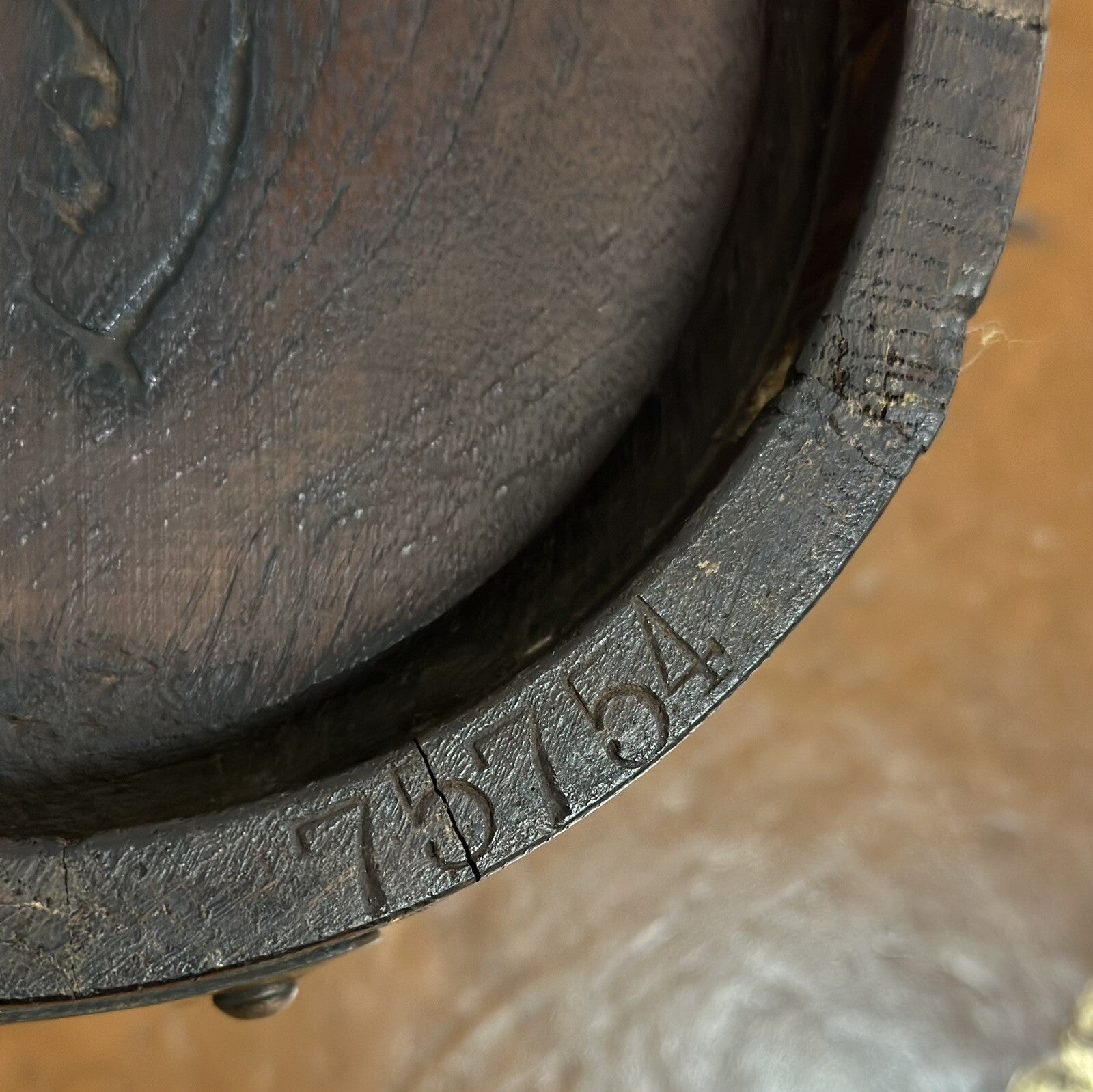 R A LISTER & CO OAK 1900s EDWARDIAN BUCKET WITH BRASS BRACES