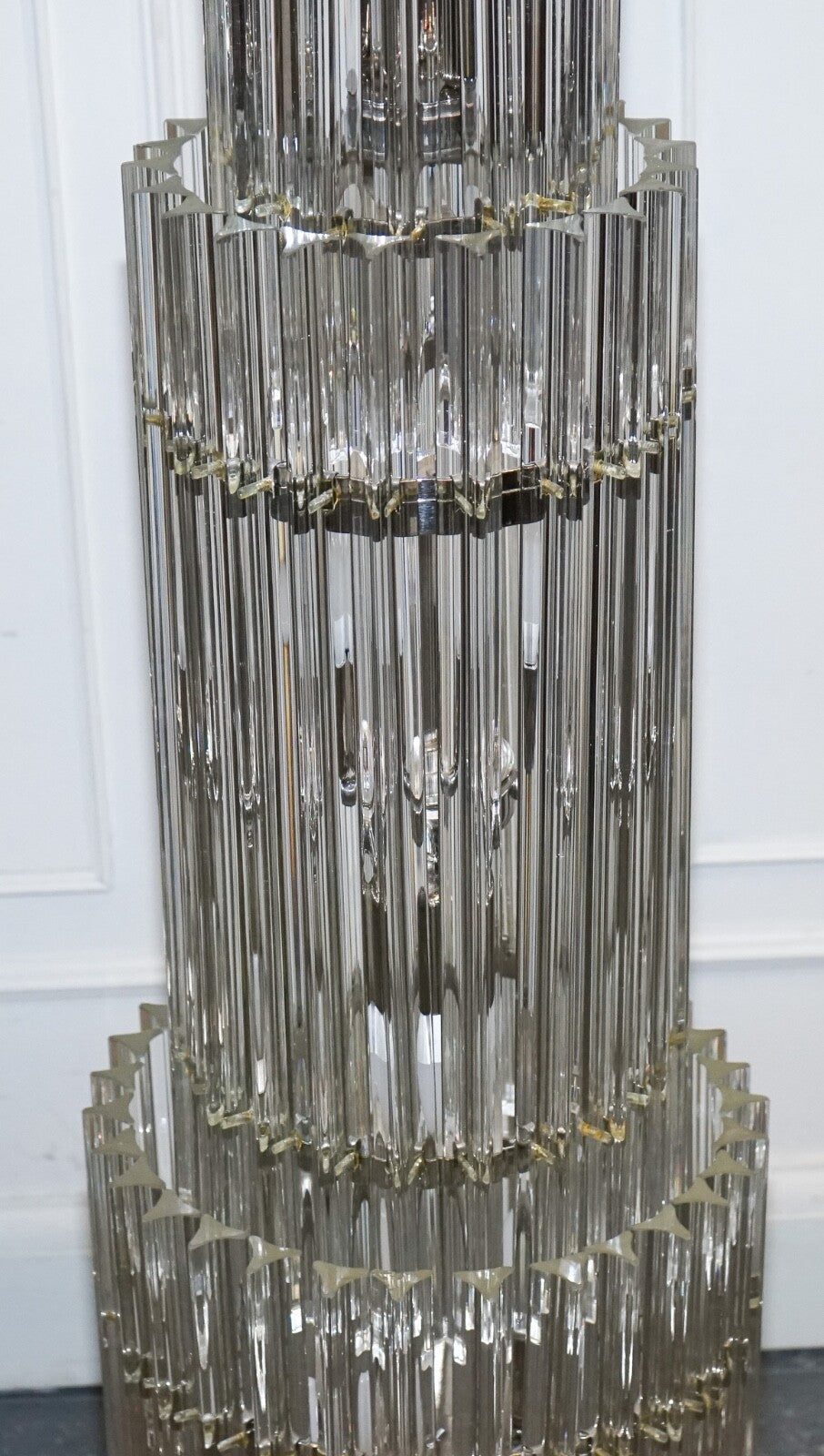 STUNNING LARGE MURANO GLASS  EICHHOLTZ ELDORADO ART DECO STYLE FLOOR LAMP
