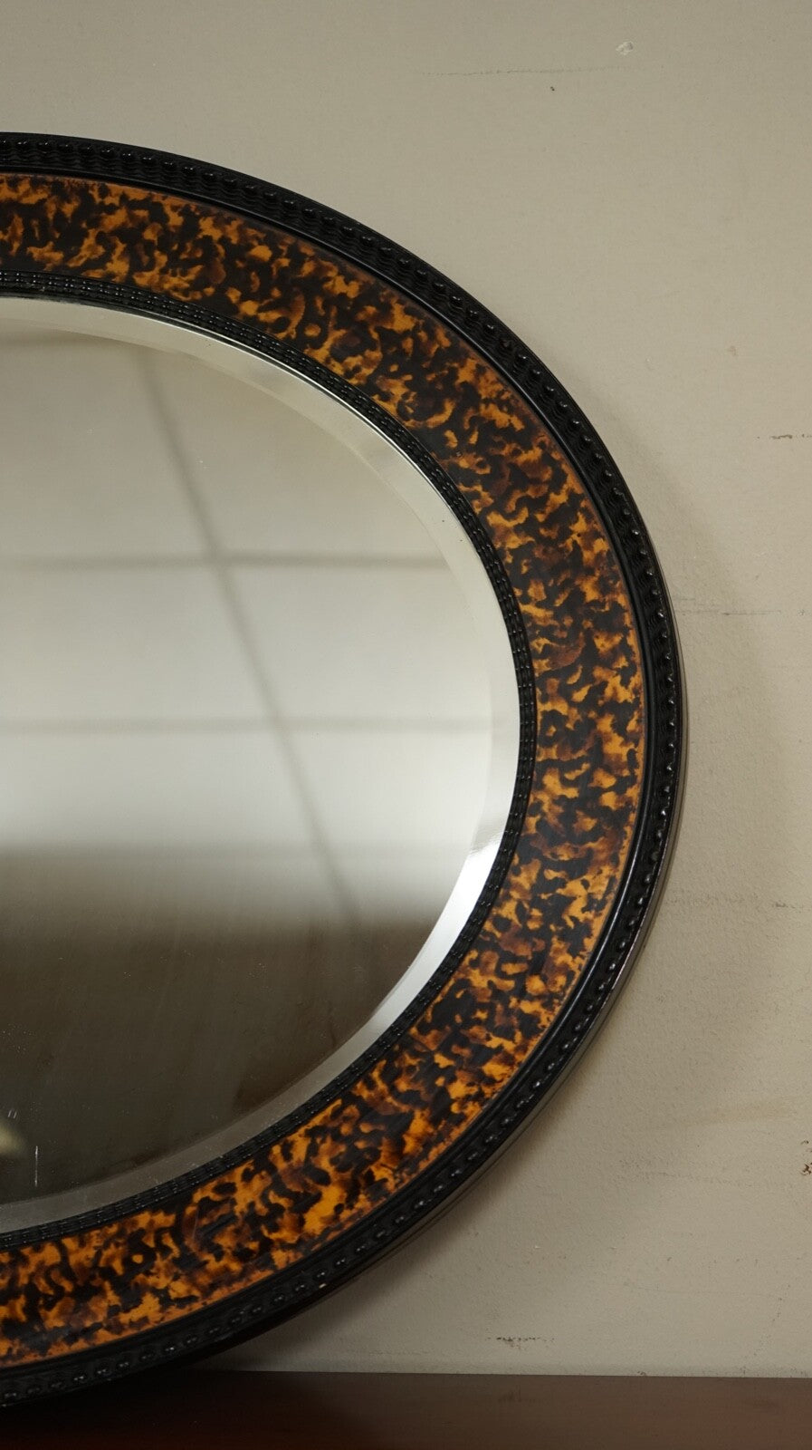 VINTAGE OVAL WALL MIRROR IN THE MANNER OF WILLIAM YEOWARD