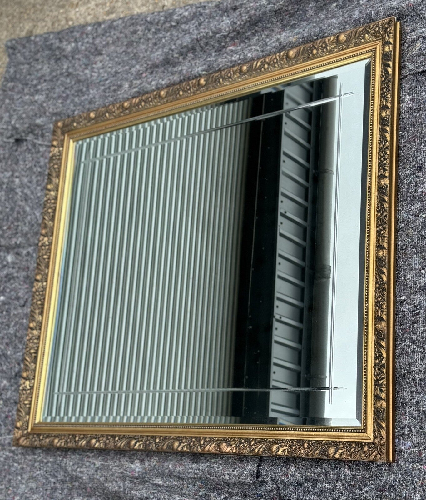 VINTAGE GOLD ORNATE BEVELLED MIRROR