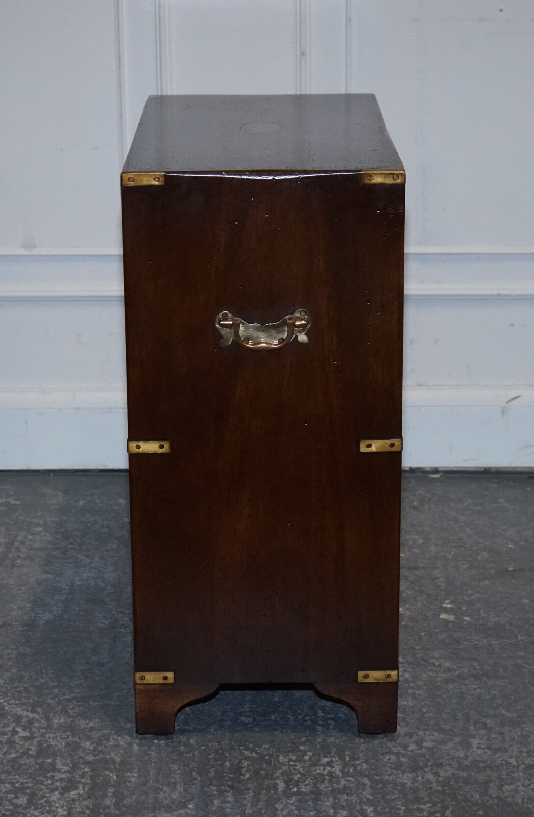 VINTAGE HARRODS KENNEDY BRASS MILITARY CAMPAIGN CHEST OF DRAWERS