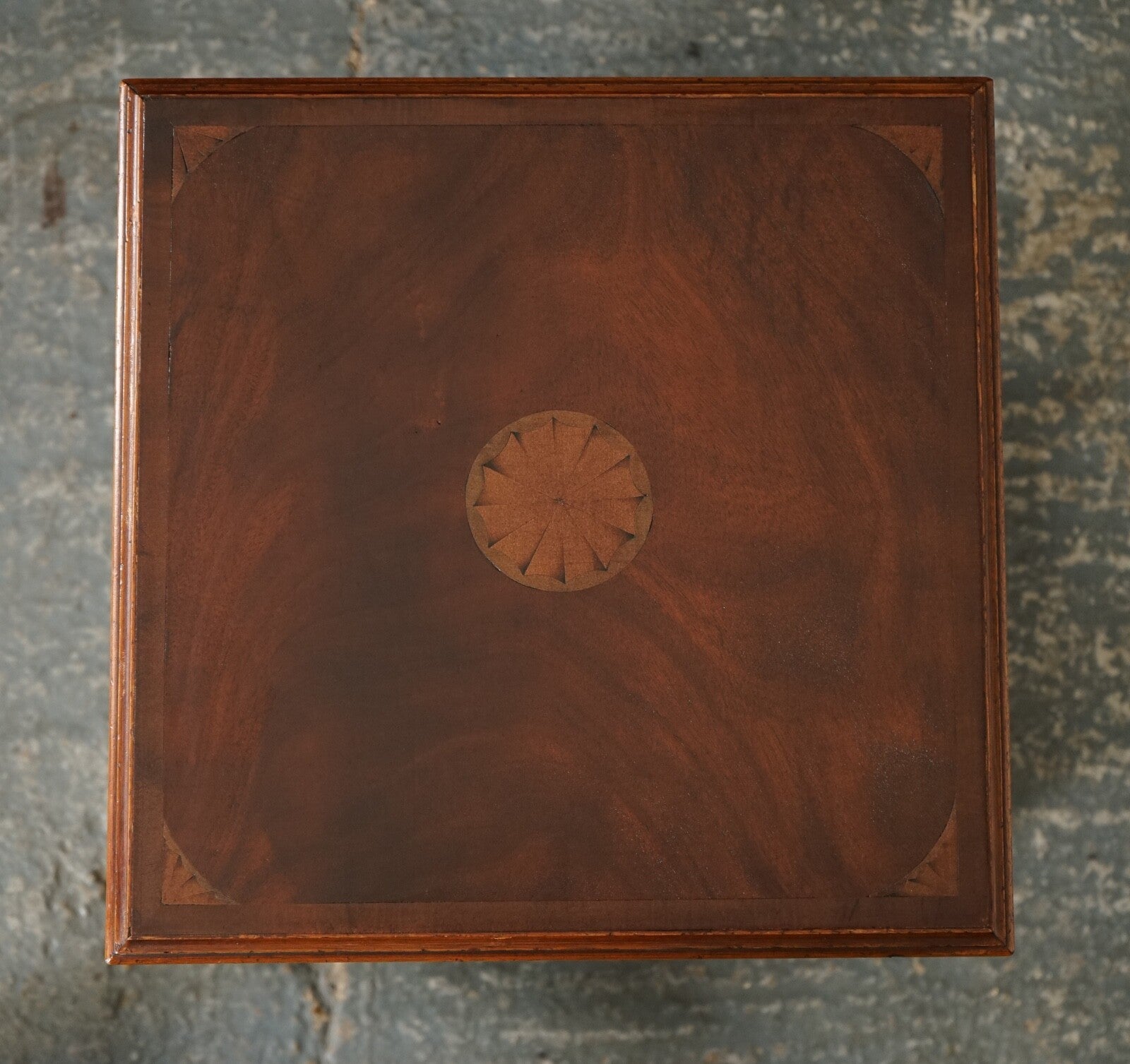 LOVELY ANTIQUE SHERATON REVIVAL INLAID REVOLVING BOOKCASE END TABLE