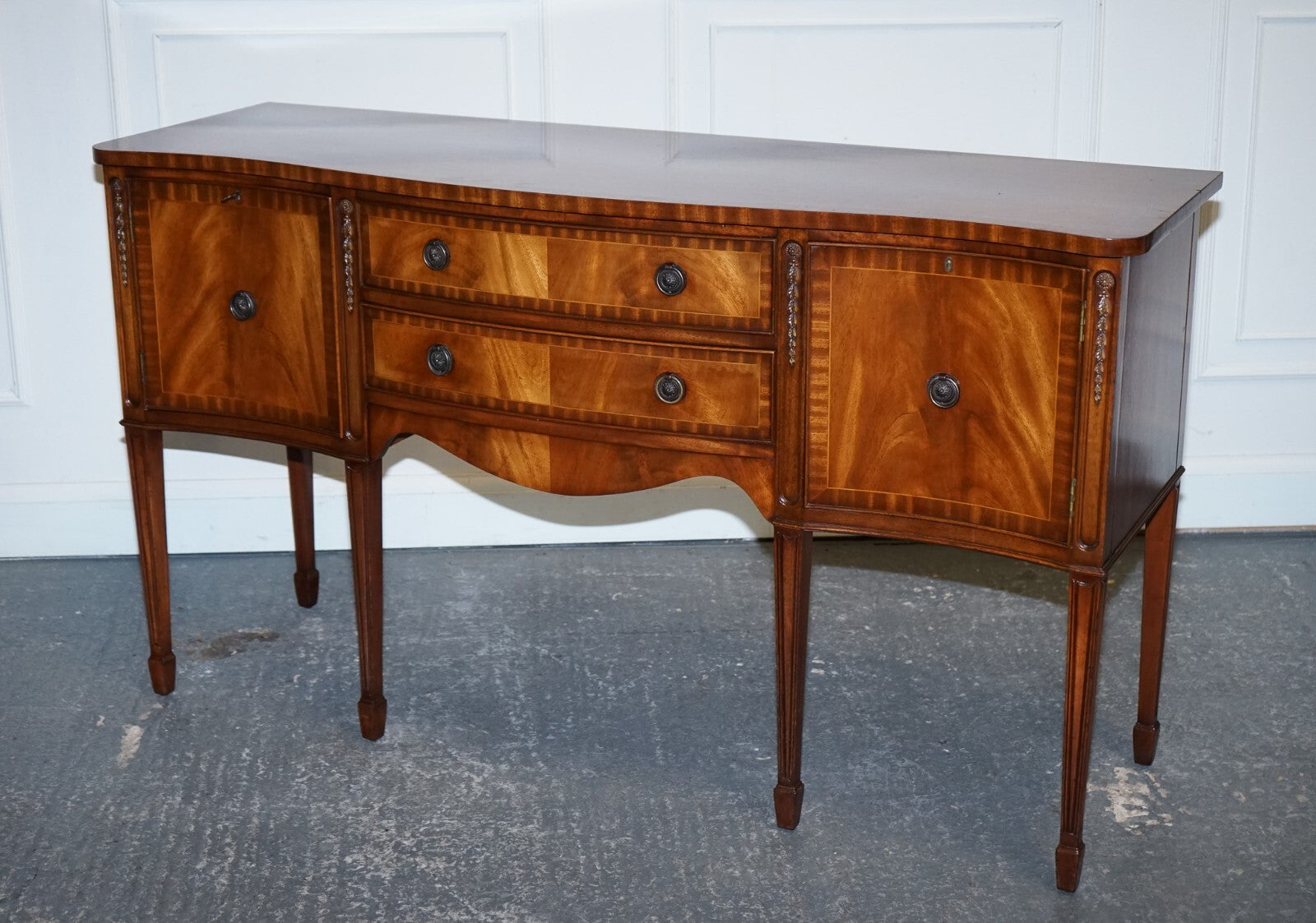 VINTAGE EDWARDIAN STYLE HARDWOOD SIDEBOARD MADE BY JAYCEE FURNITURE