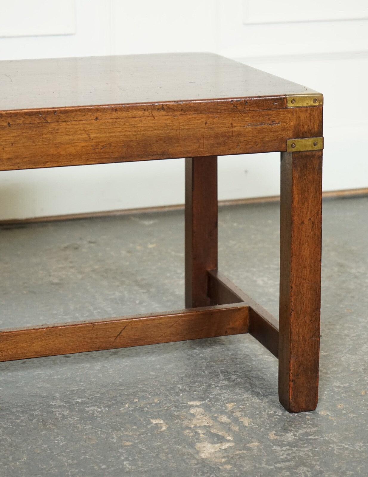 VINTAGE HARRODS KENNEDY MILITARY CAMPAIGN COFFEE TABLE