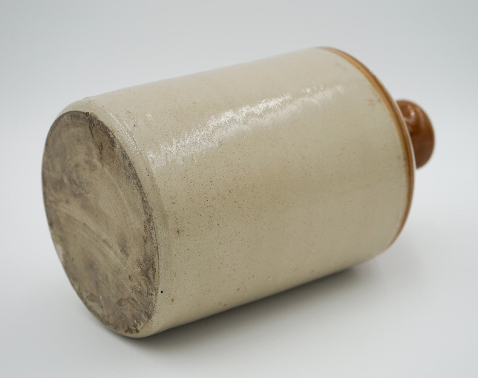DECORATIVE ENGLISH ANTIQUE STONEWARE JUG FLOWER VASE