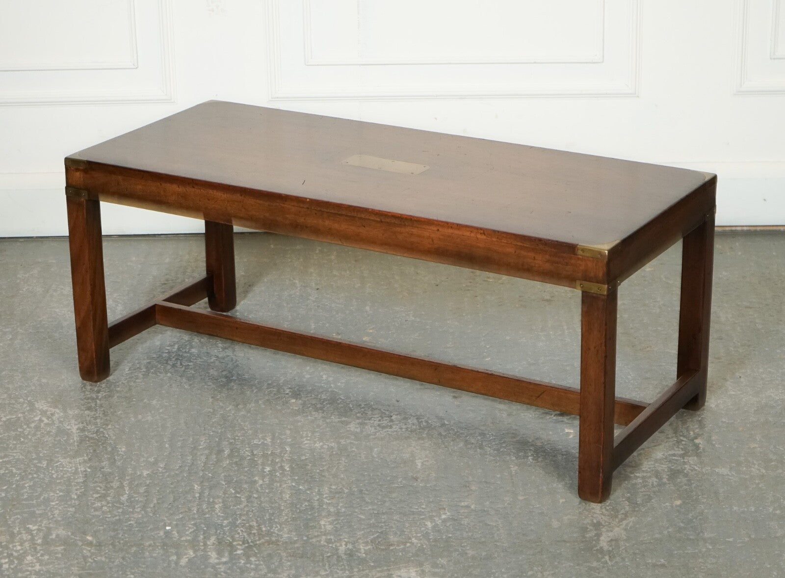 VINTAGE HARRODS KENNEDY MILITARY CAMPAIGN COFFEE TABLE