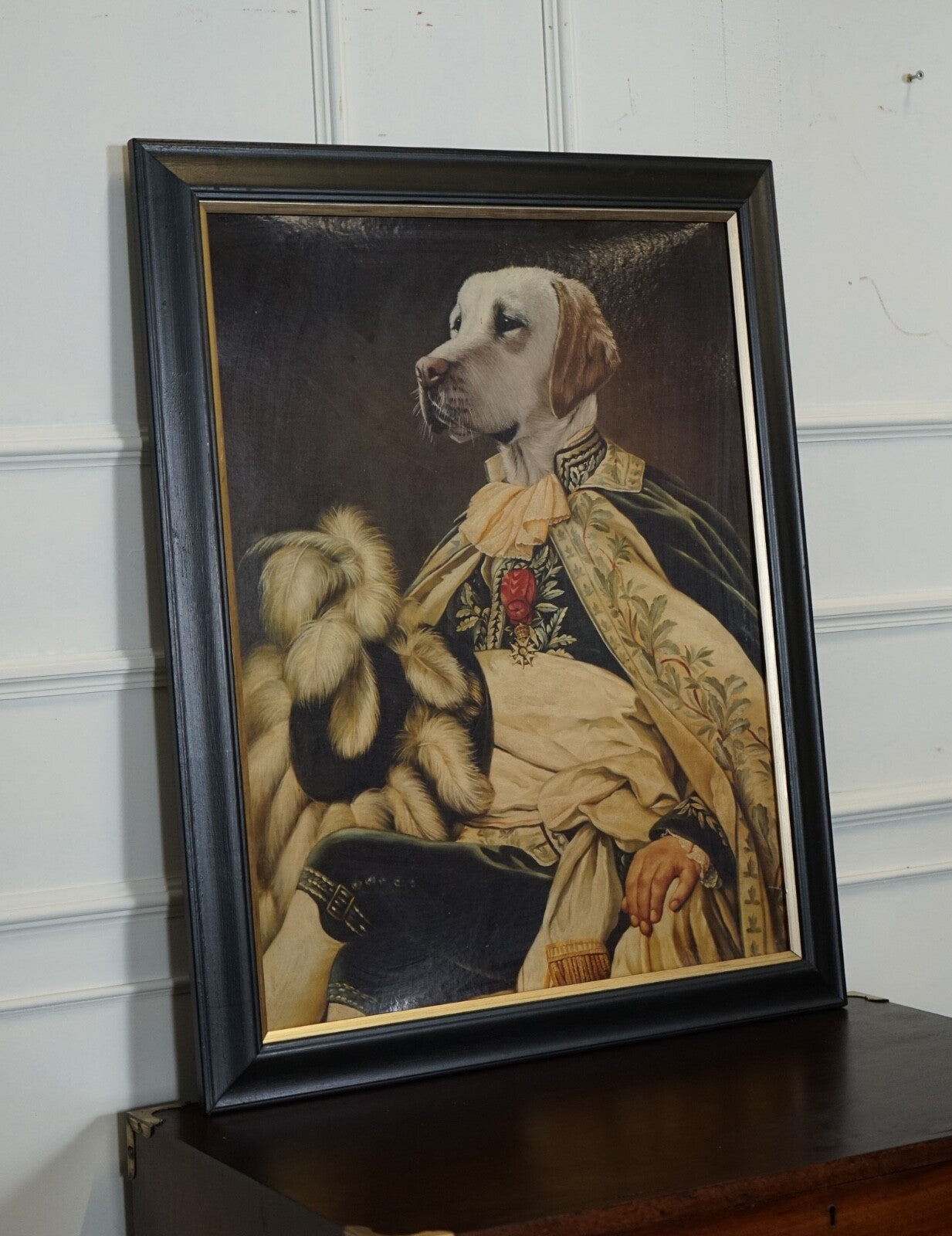THE DUKE THIERRY PONCELET FRAMED ART PRINT BLACK AND GOLD FRAME